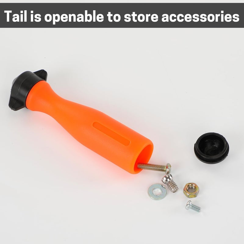 ZELARMAN 2 PCS Chainsaw Round File Handle, Chainsaw File Plastic Handle with Adjustable Fastening Nut, 0.2 inch Hole for Metal File Screwdriver - Image 5